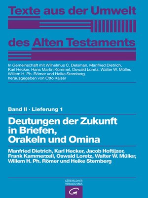 cover image of Deutungen der Zukunft in Briefen, Orakeln und Omina